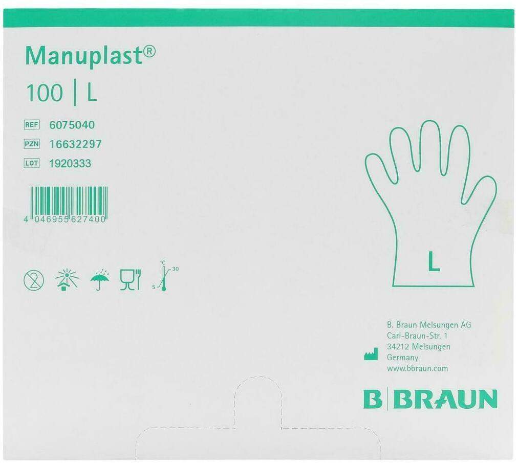 Manuplast Einmal Handschuhe Pe Gr.L