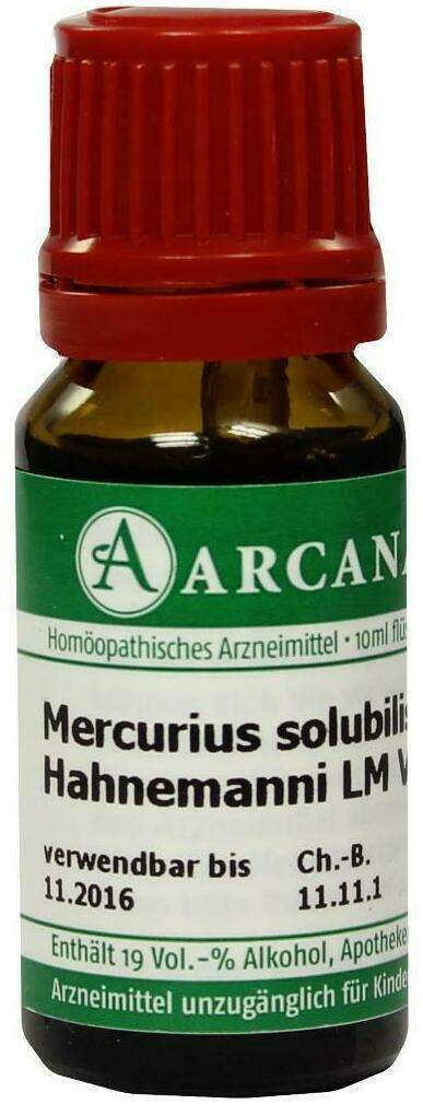 Mercurius Solubilis Lm 6 Hahnemanni Dilution 10 ml