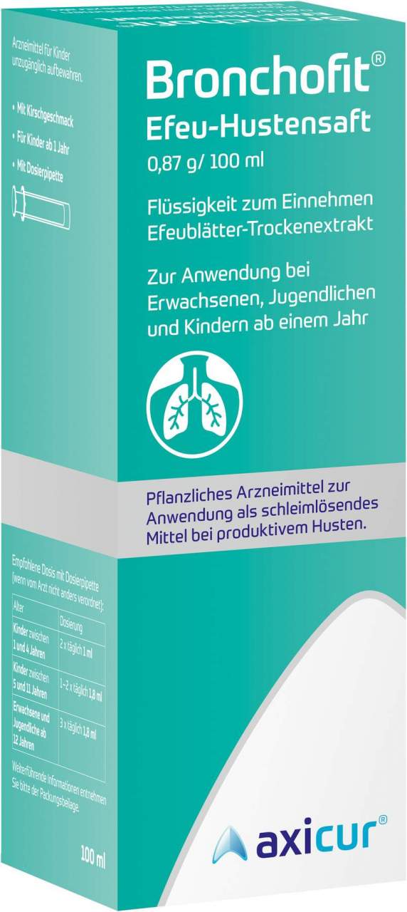 Bronchofit Efeu Hustensaft 8,7 mg pro ml 100 ml Saft