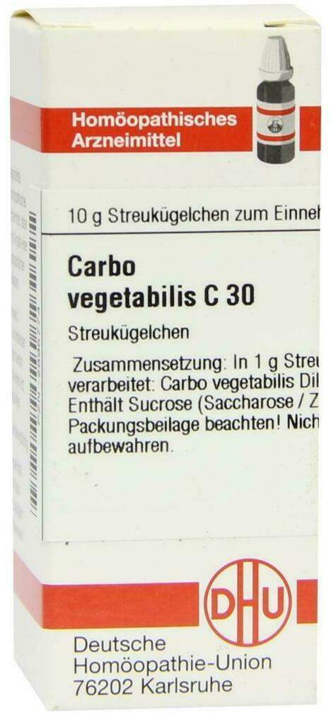 Dhu Carbo Vegetabilis C30 10 G Globuli