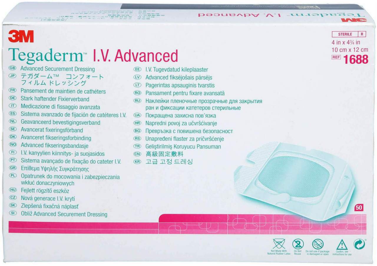 Tegaderm 3m Iv Advanced Fixierverband 10 X 12 cm 1688