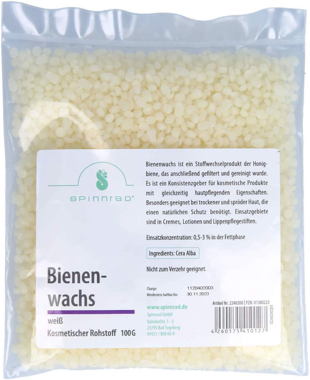 Bienenwachs Weiß 100 G