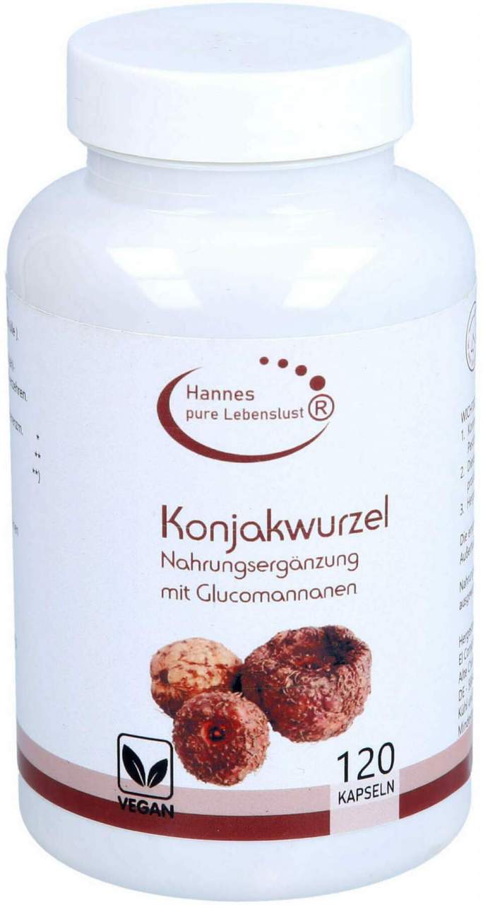 Konjakwurzelextrakt Glucomannan Kapseln 120 Stück
