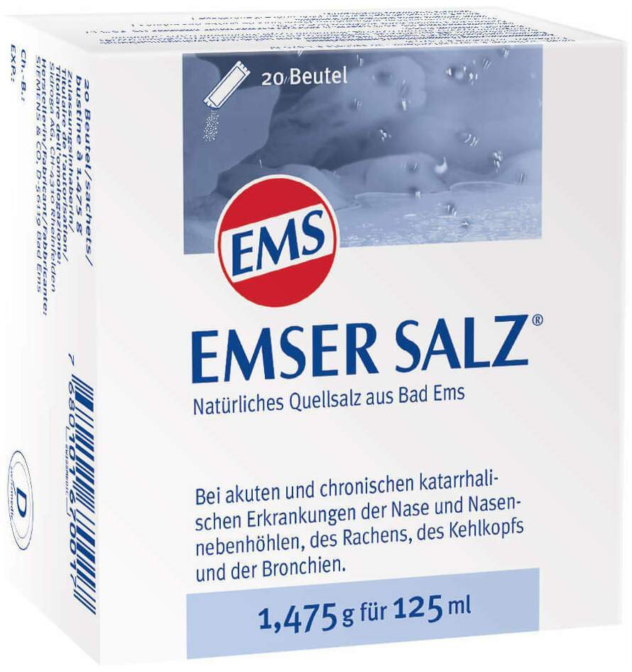 Emser Salz Pulver 1,475 G Für 125 ml 20 Beutel