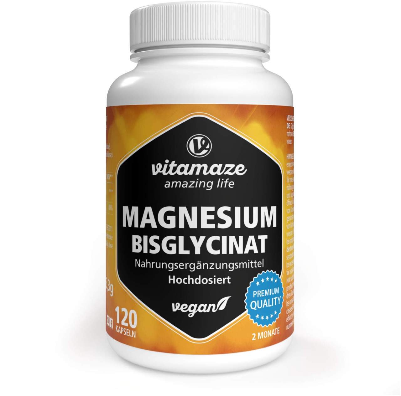 Vitamaze Magnesium Magnesiumbisclycinat 750 mg 120 Kapseln