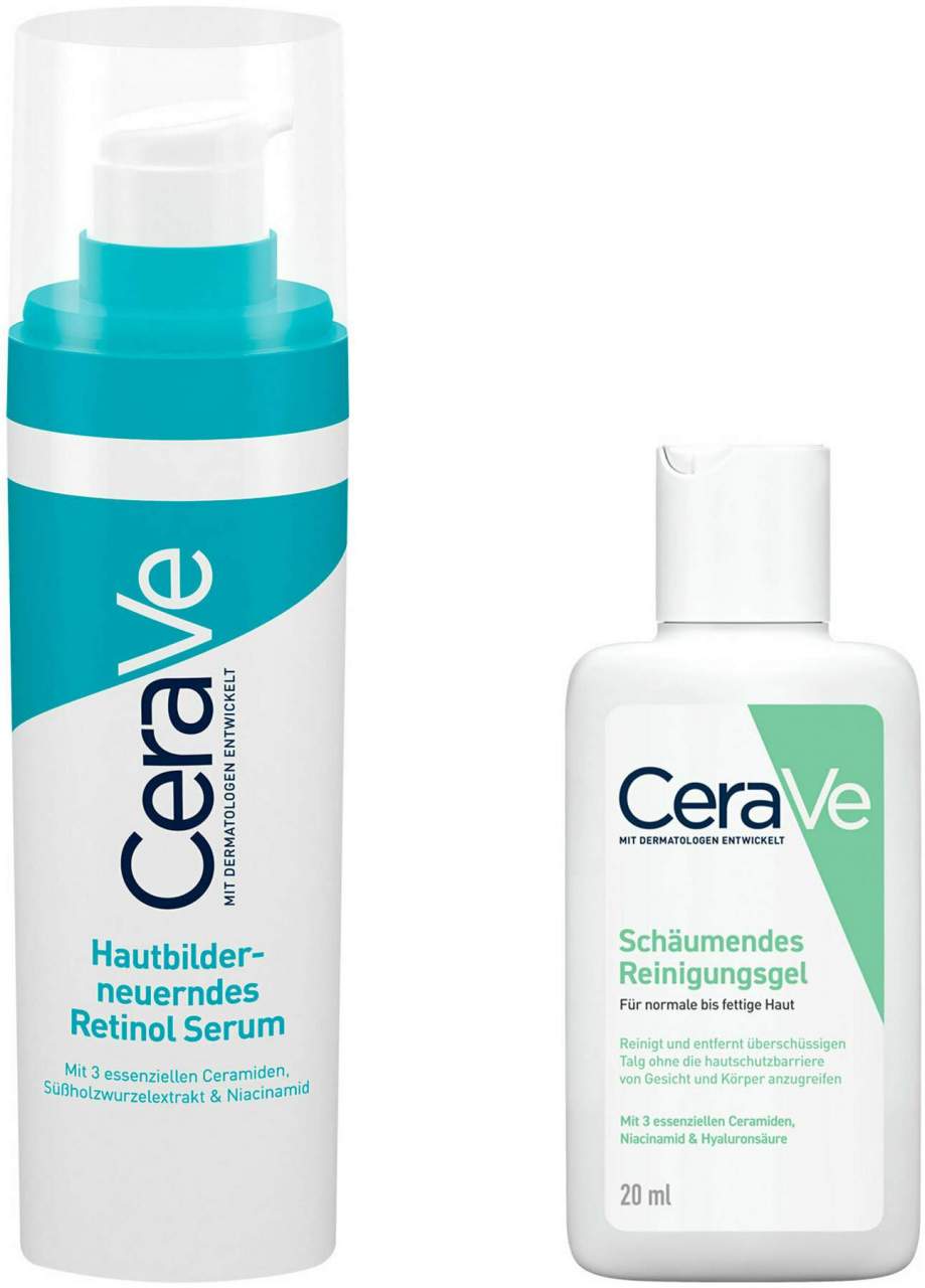 Cerave hautbilderneuerndes Retinol 30 ml + gratis schäumendes Reinigungsgel 20 ml - Hautbilderneuerndes Retinol Serum