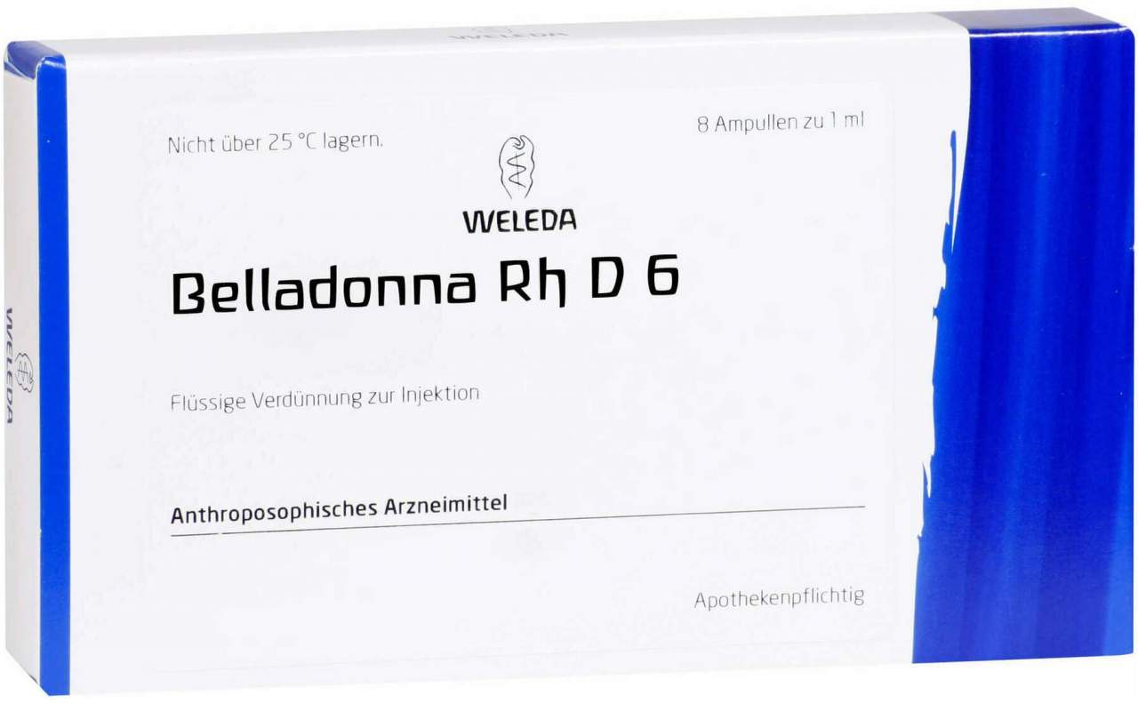 Weleda Belladonna Rh D6 Ampullen 8 X 1 ml