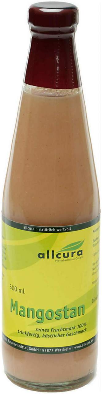 Mangostan Wildwuchs Reines Fruchtmark 100% Saft 500ml