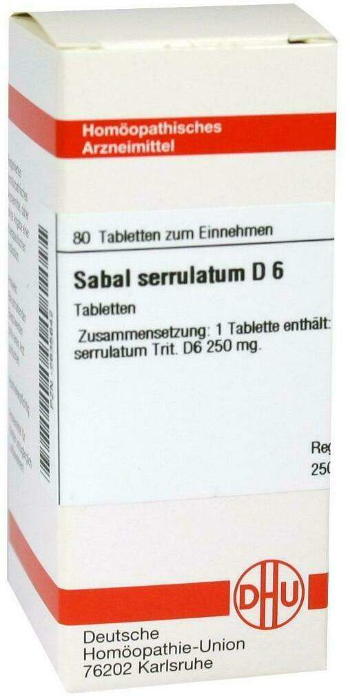 Dhu Sabal Serrulatum D6 80 Tabletten