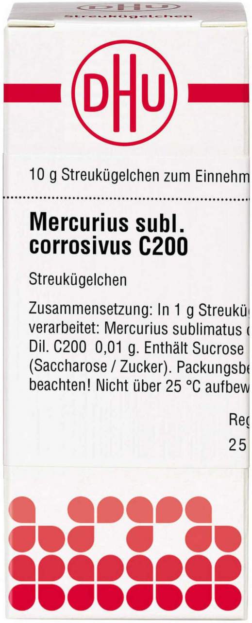 Dhu Mercurius Sublimatus Corrosivus C200 Globuli 10 G