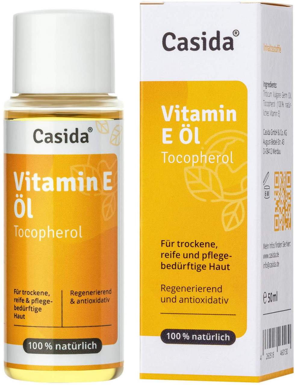 Vitamin E Öl Tocopherol Natürlich 50 ml