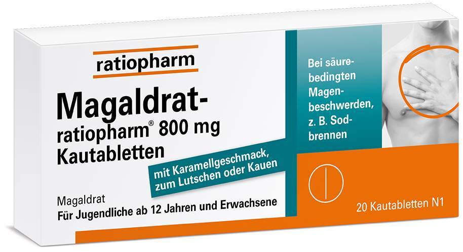 Magaldrat-ratiopharm 800 mg 20 Tabletten