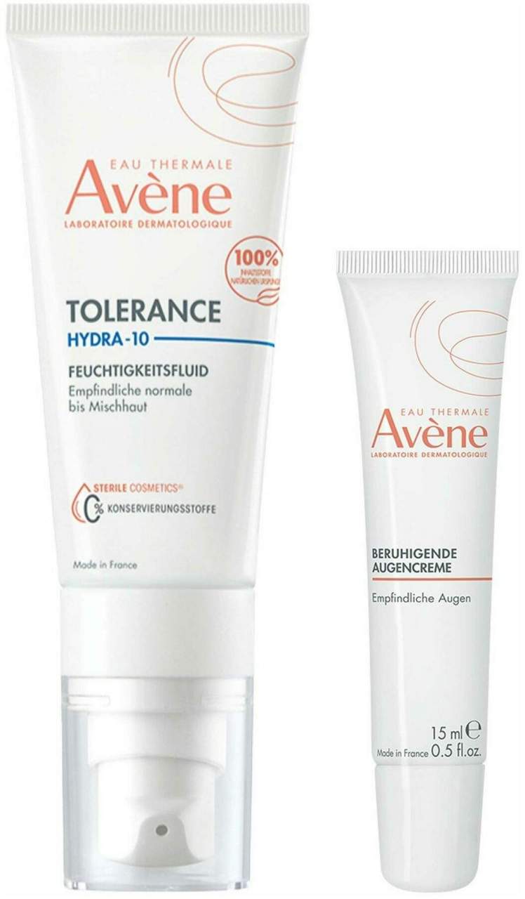 Avene Tolerance Hydra-10 Feuchtigkeitsfluid 40 ml + Avene Beruhigende Augencreme 15 ml
