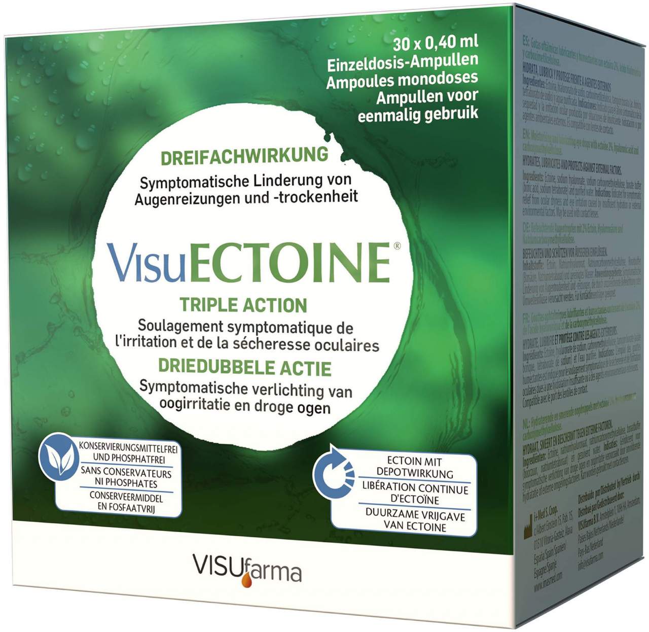 Visuectoine Augentropfen 30 X 0,4 ml
