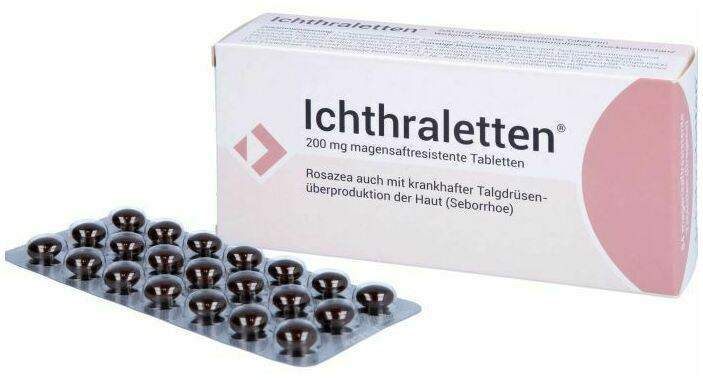 Ichthraletten 200 mg 84 Magensaftresistente Tabletten