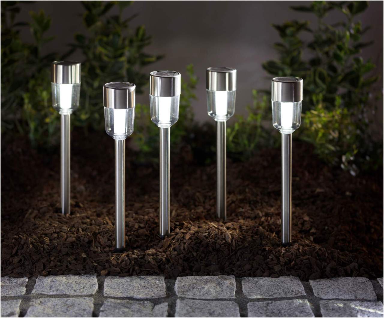 Solar Gartenlicht, 5er Set