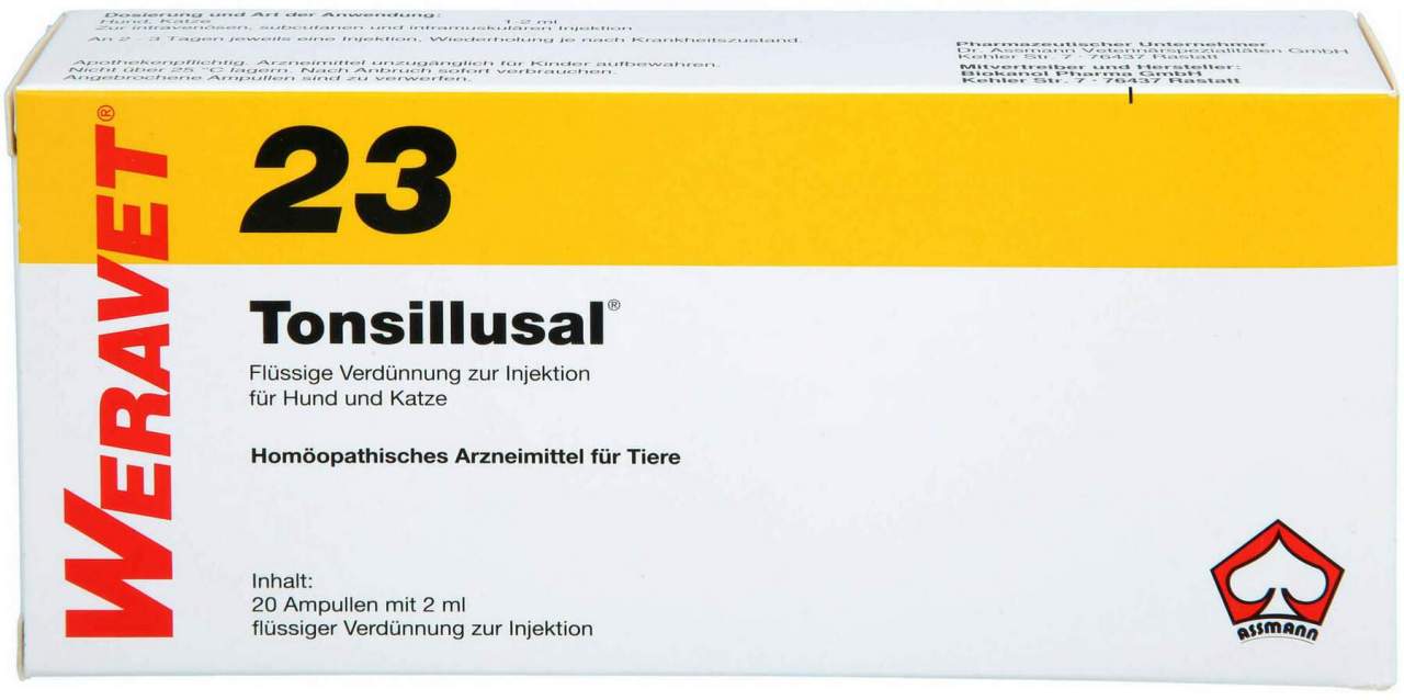 Tonsillusal 23 vet. 20 X 2 ml Ampullen
