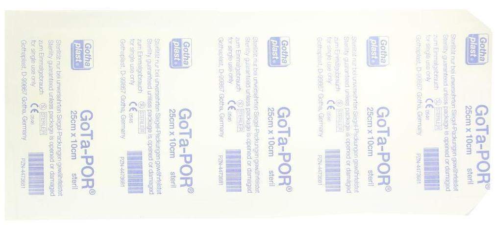 Gota Por 1 Wundpflaster Steril 250 mm X 100 mm