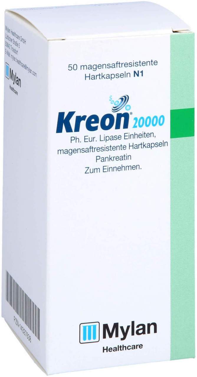 Kreon 20.000 Ph.Eur.Lipase Einheiten Msr.Hartkaps.