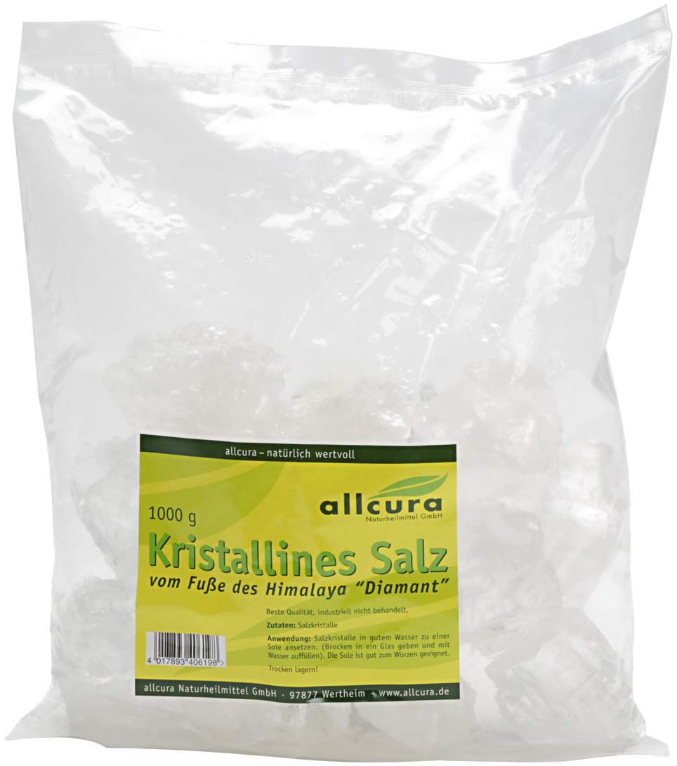 Kristallines Diamant Salz V.Fuße D.Himala.Grob 1000 G Salz