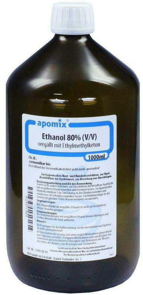 Ethanol Mek Denaturatum 80 % 1 L
