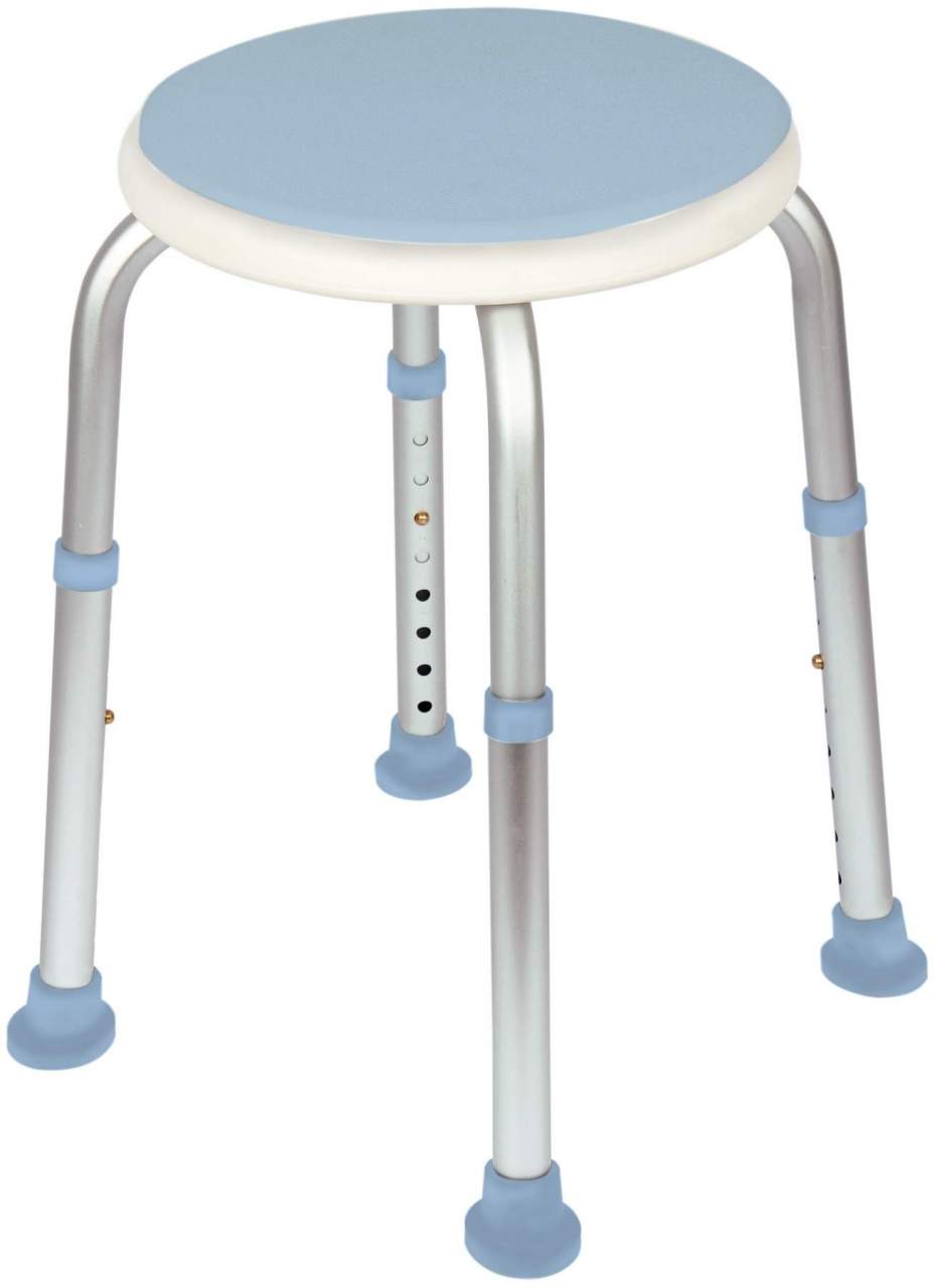 Duschhocker mit drehbarem Sitz, 1 Stück