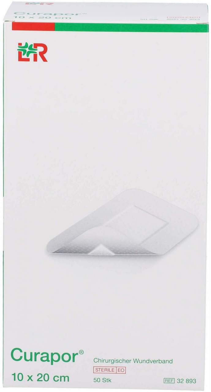 Curapor Wundverband Steril Chirurgisch 10 X 20 cm 50 Stück