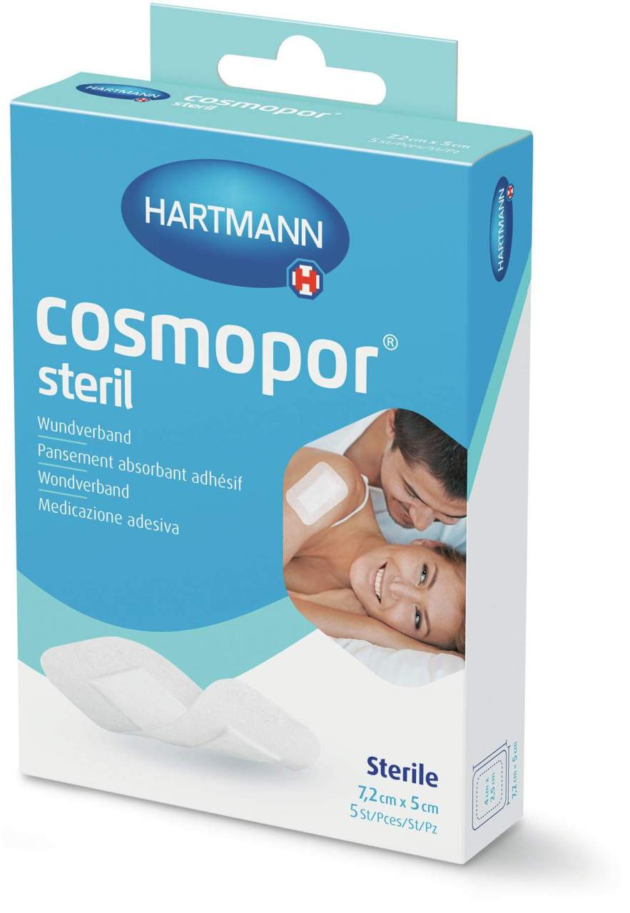 Cosmopor Steril 5 Pflaster 7,2 cm X 5 cm