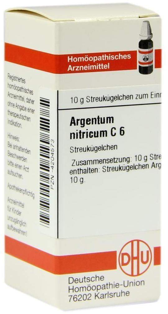 Dhu Argentum Nitricum C6 10 G Globuli