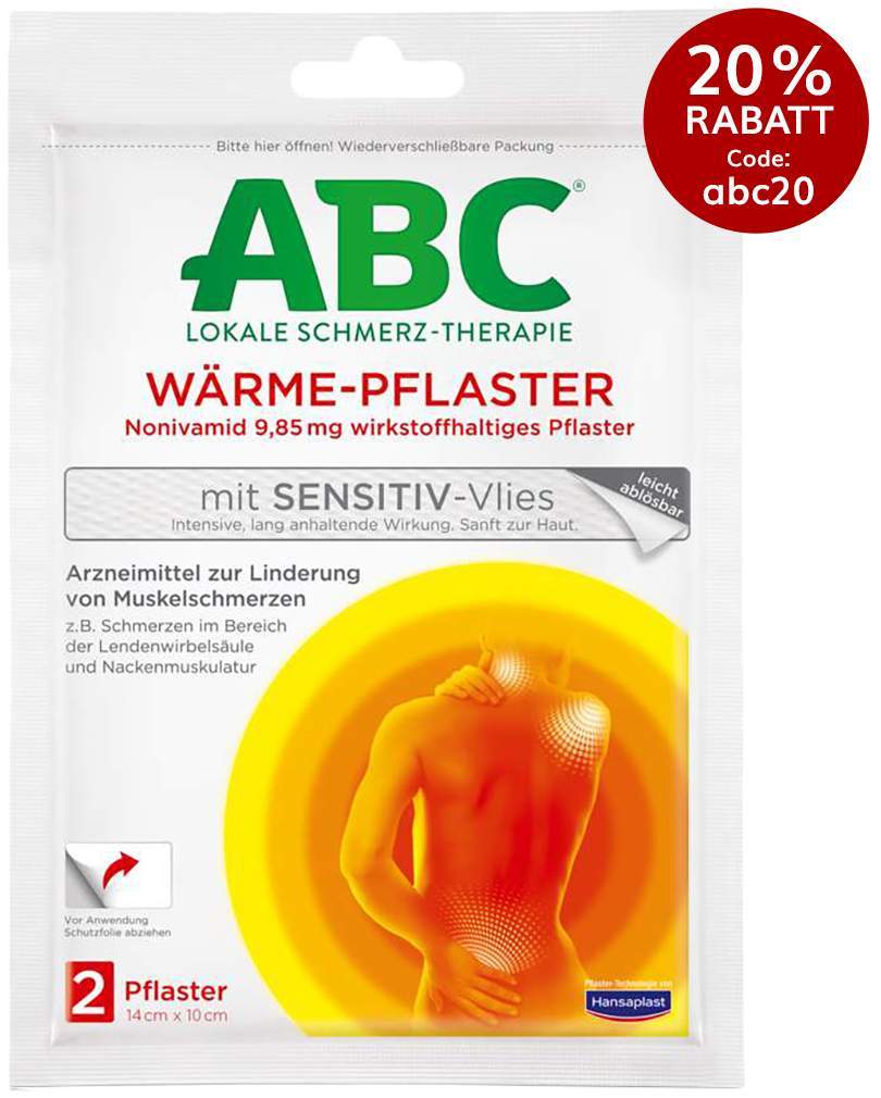 Hansaplast Med ABC Wärme-Pflaster sensitiv 2 Stück
