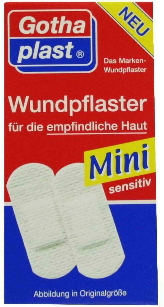 Gothaplast Mini Wundpflaster Sensitiv 4 X 1,7 cm 20 Pflaster