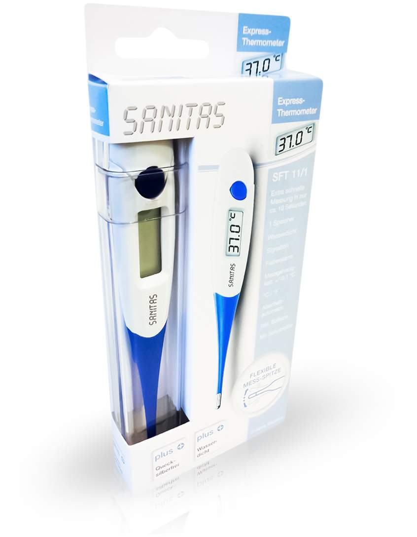 Fieberthermometer Digital Mit Flexibler Spitze 1 Stück