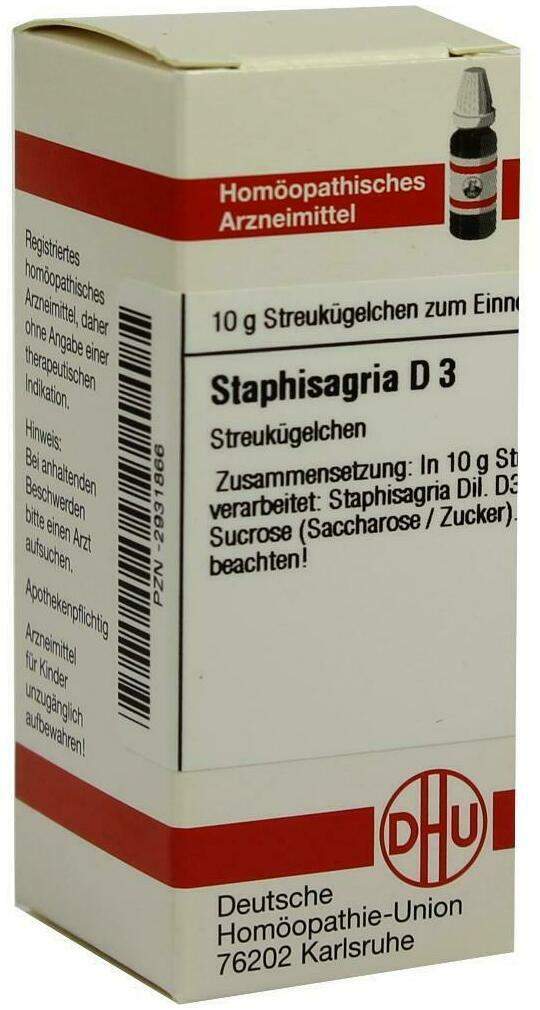 Dhu Staphisagria D3 10 G Globuli