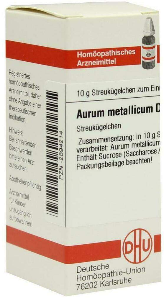 Dhu Aurum Metallicum D12 10 G Globuli