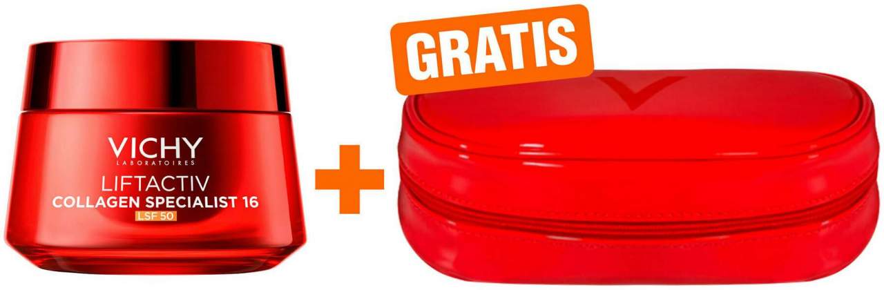 Vichy Liftactiv Collagen Specialist 16 LSF 50 50 ml + gratis Kosmetiktasche 1 Stück