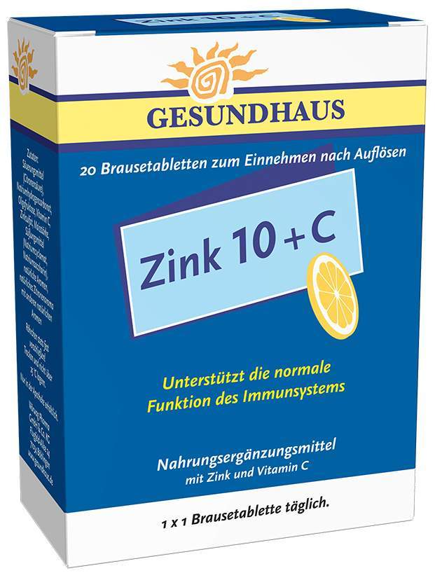 Zink 10 + C Brausetabletten 20 Brausetabletten