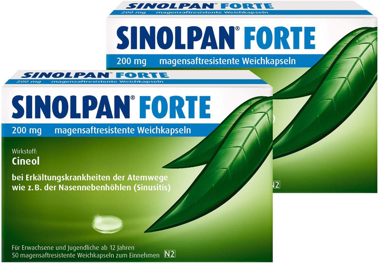 Sinolpan Forte 200 mg 2 x 50 magensaftresistente Weichkapseln