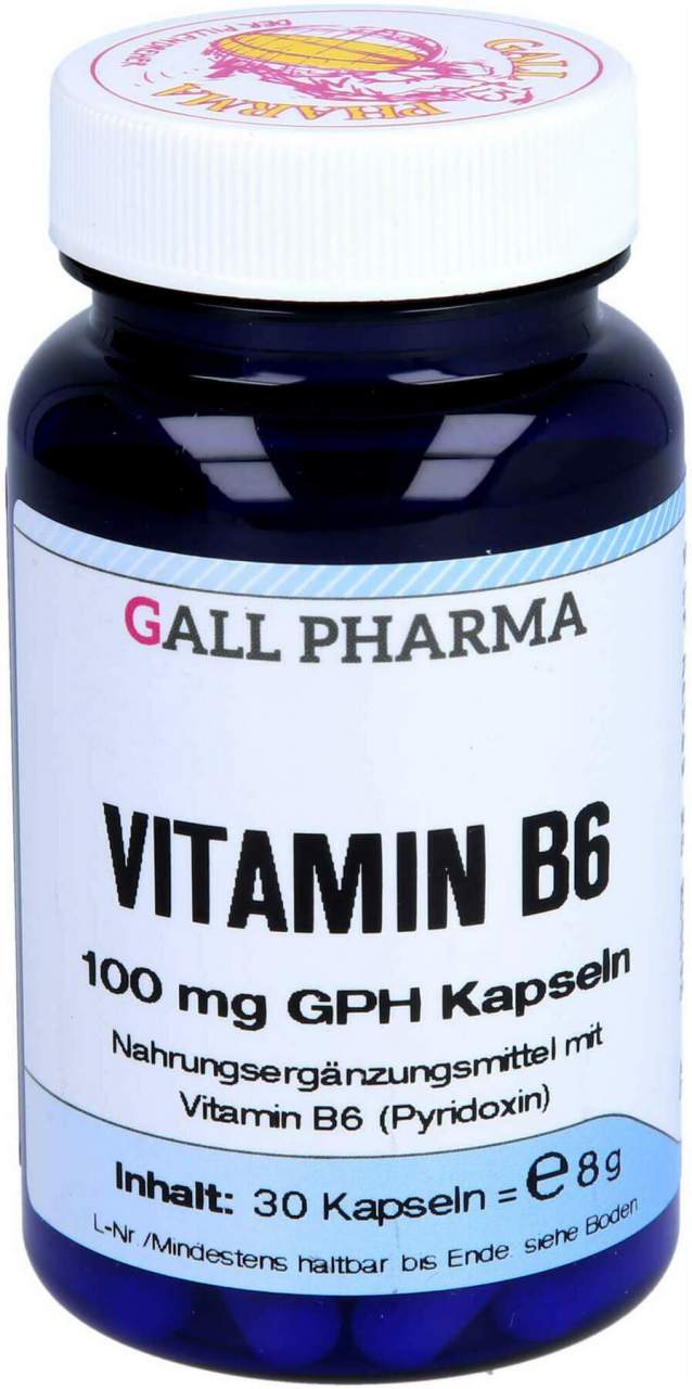 Vitamin B6 100 mg Gph Kapseln 30 Stück