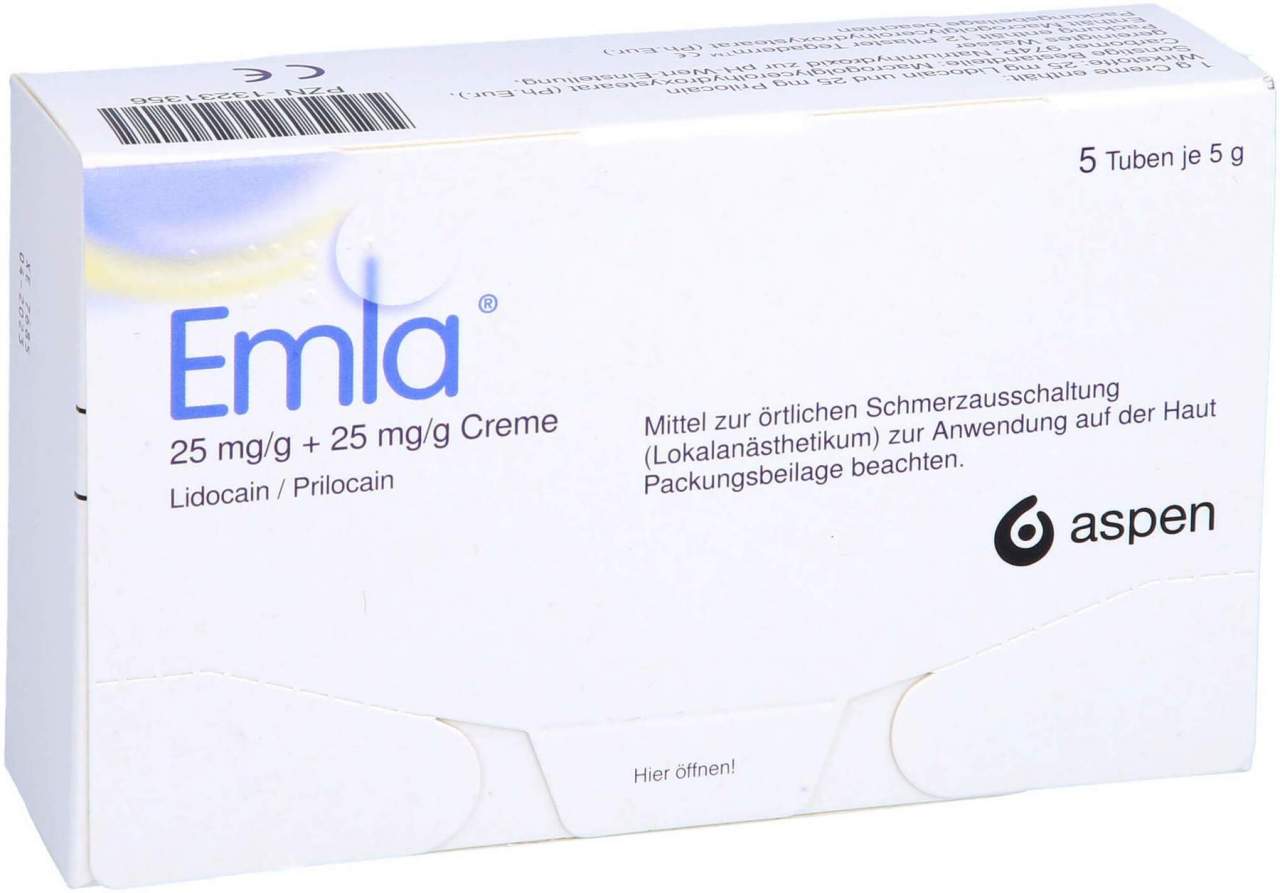 Emla 25 mg Pro G + 25 mg Pro G Creme + 12 Tegaderm Pflaster 5...