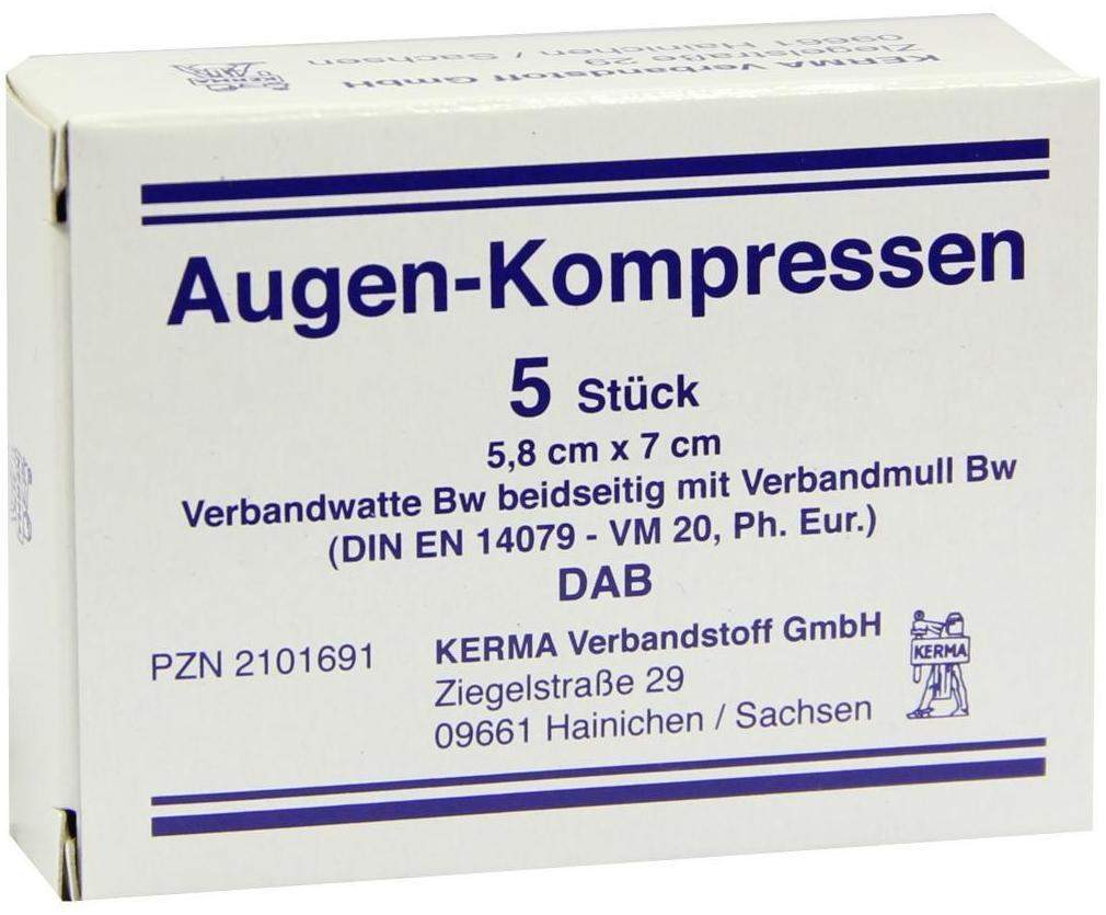 Augenkompressen Unsteril 5,8 X 7 cm 5 Kompressen