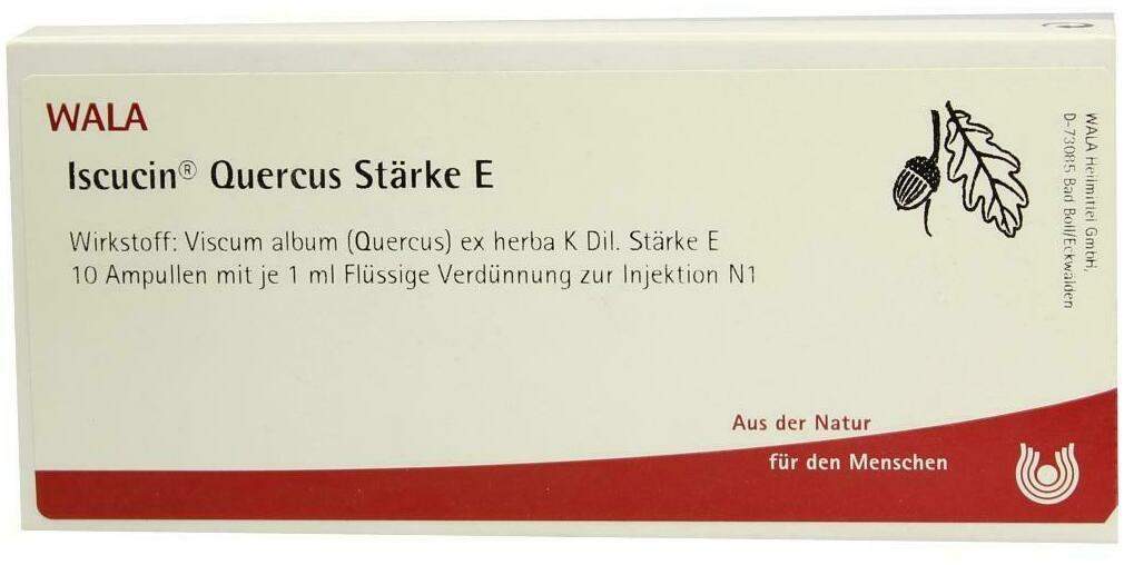 Wala Iscucin Quercus Stärke E 10 X 1 ml Ampullen