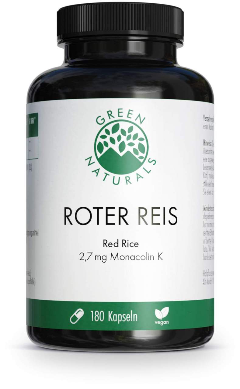 Green Naturals Roter Reis Monacolin K 180 Kapseln