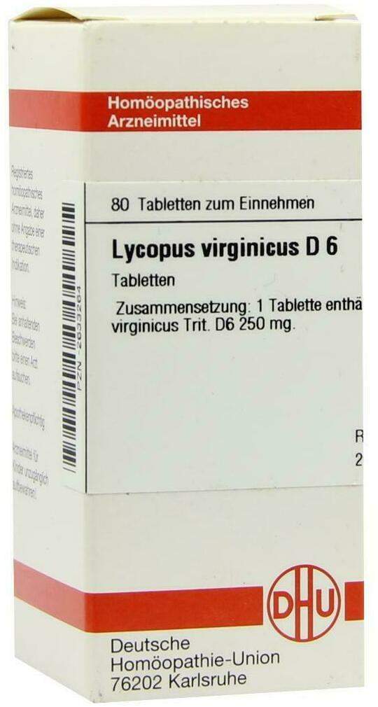 Dhu Lycopus Virginicus D6 80 Tabletten