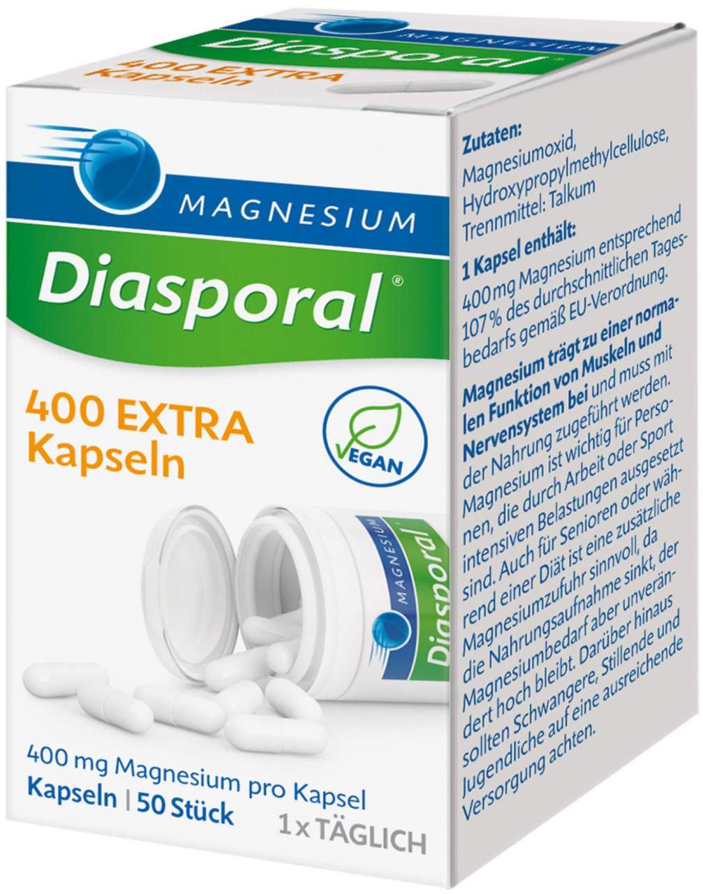 Magnesium Diasporal 400 Extra 50 Kapseln
