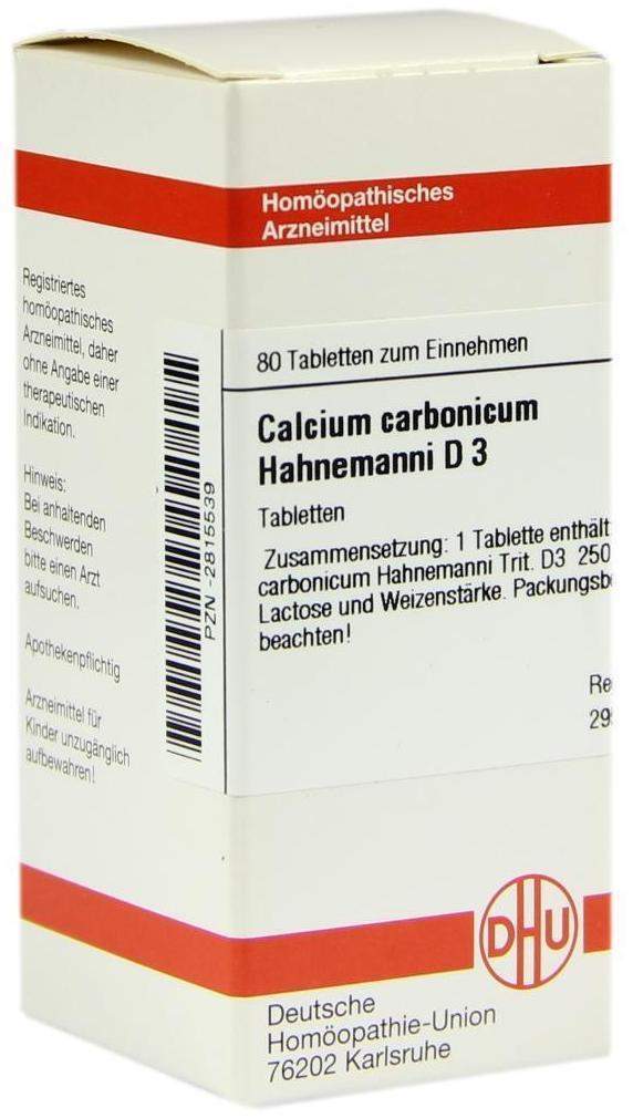 Dhu Calcium Carbonicum Hahnemanni D3 80 Tabletten