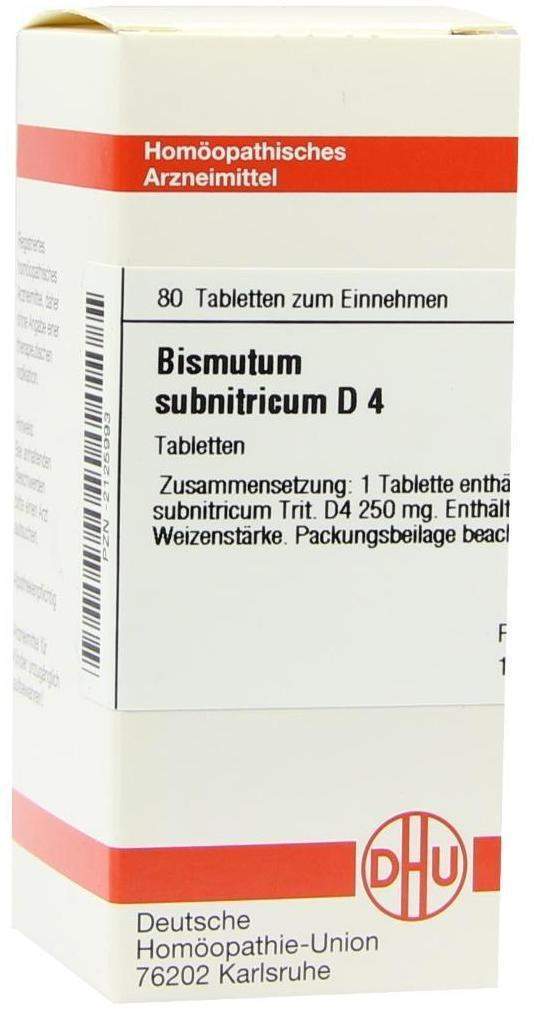 Dhu Bismutum Subnitricum D4 Tabletten