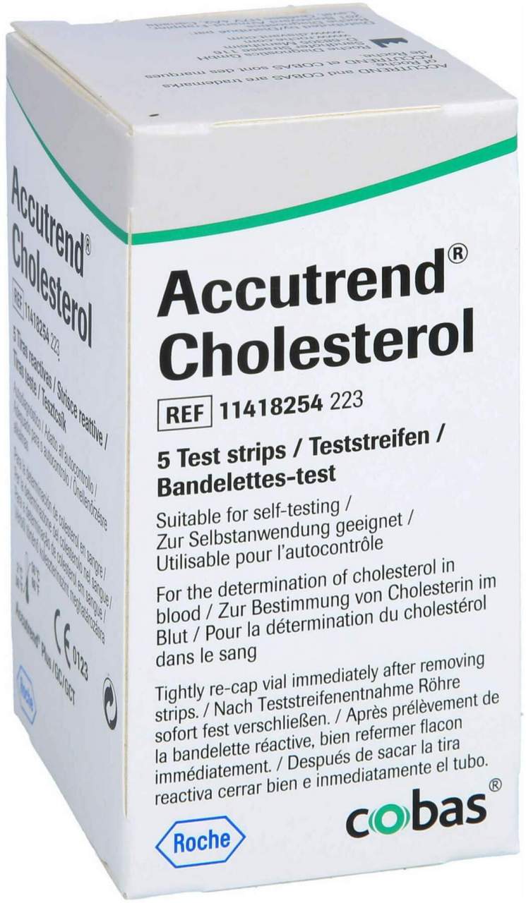 Accutrend Cholesterol 5 Teststreifen
