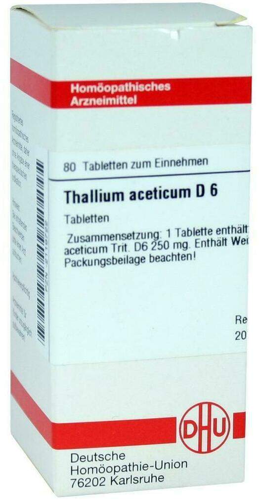 Dhu Thallium Aceticum D6 80 Tabletten