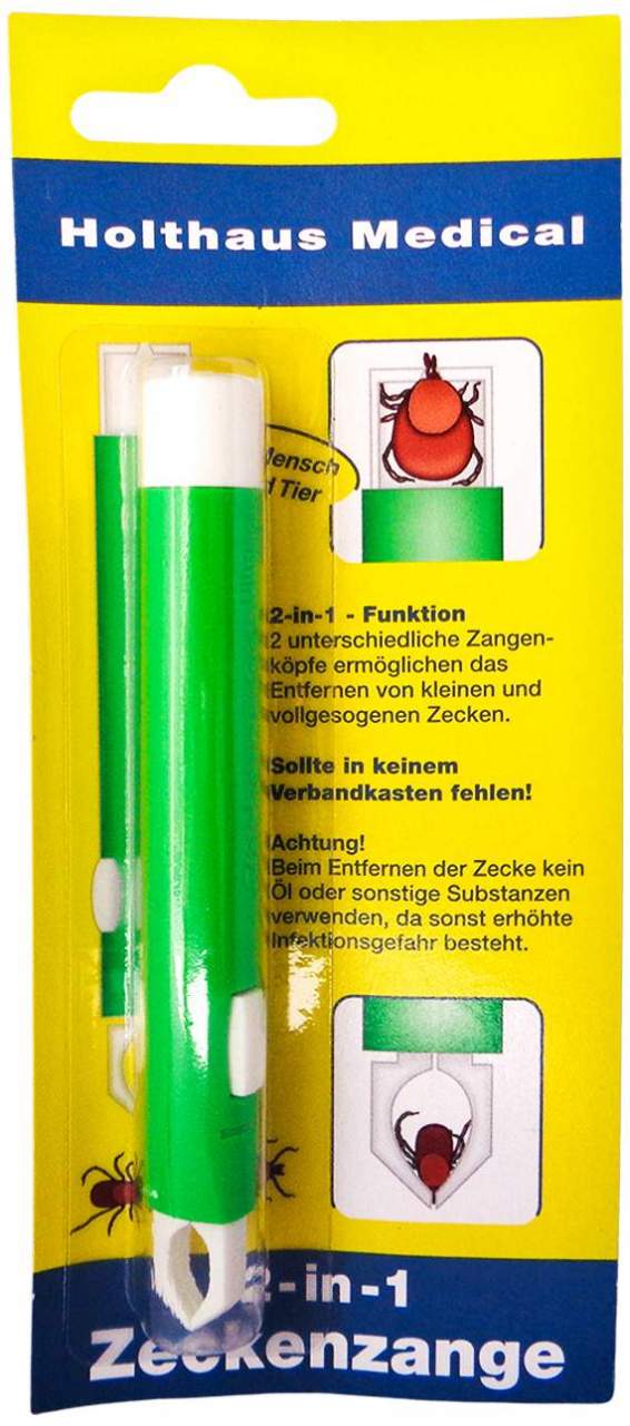 Zeckenzange Mit 2 Zangenköpfen