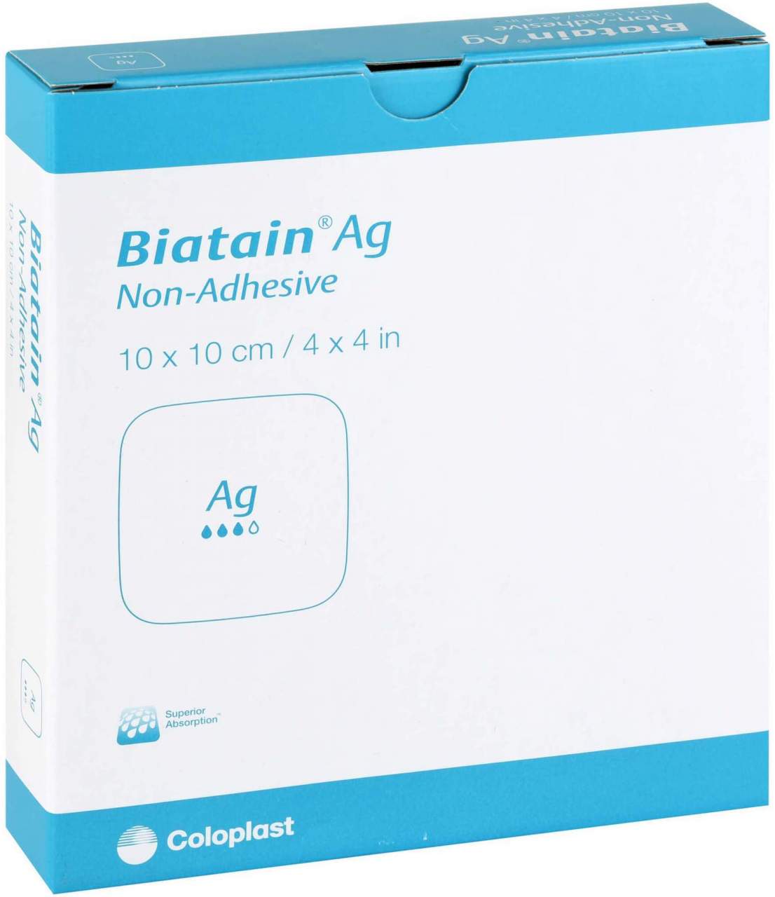 Biatain AG Schaumverband 10 X 10 cm Nicht Haftend 5 Stück
